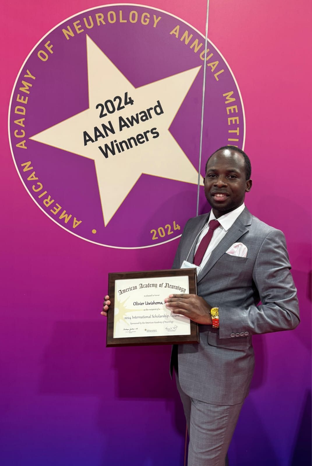 Olivier Uwishema at American Academy of Neurology's 2024 meetings